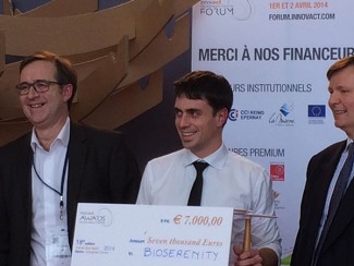 Pierre Frouin, CEO de BioSerenity, reçoit le prix Innovact 2014