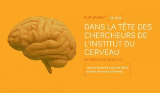 Affiche « Dans la tête des chercheurs » : vivez l’événement de soutien en direct