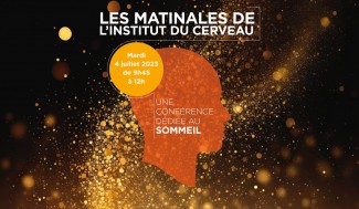 Affiche Conférence digitale "Les matinales de l'Institut du Cerveau" : le sommeil