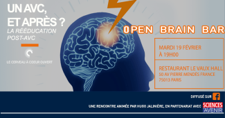 Affiche de l'Open Brain Bar #10 : La rééducation Post-AVC