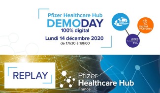 Affiche du Pfizer Healthcare Hub France