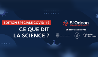 Affiche de la conférence virtuelle "spéciale Covid-19"