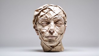 Un visage en papier