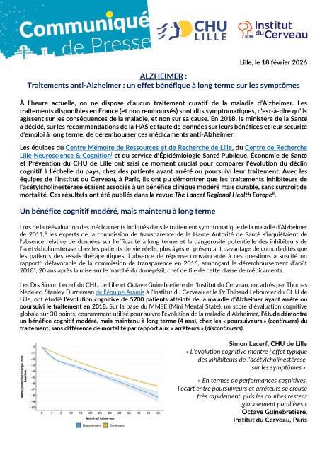 Traitements anti-Alzheimer : un effet bénéfique à long terme sur les symptômes