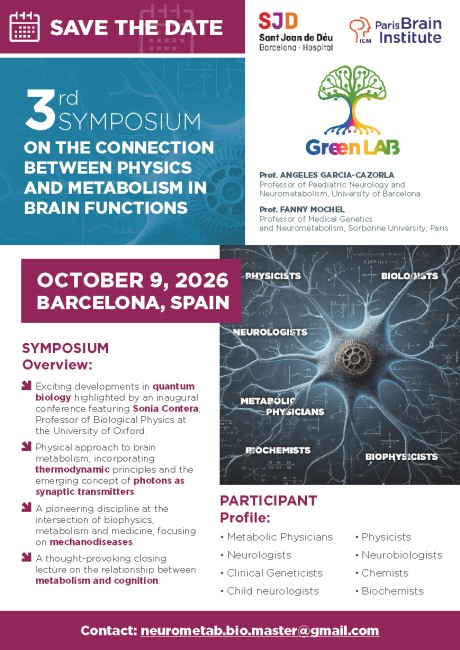 3rd symposium: on The Connection between Physics and Metabolism In brain Functions